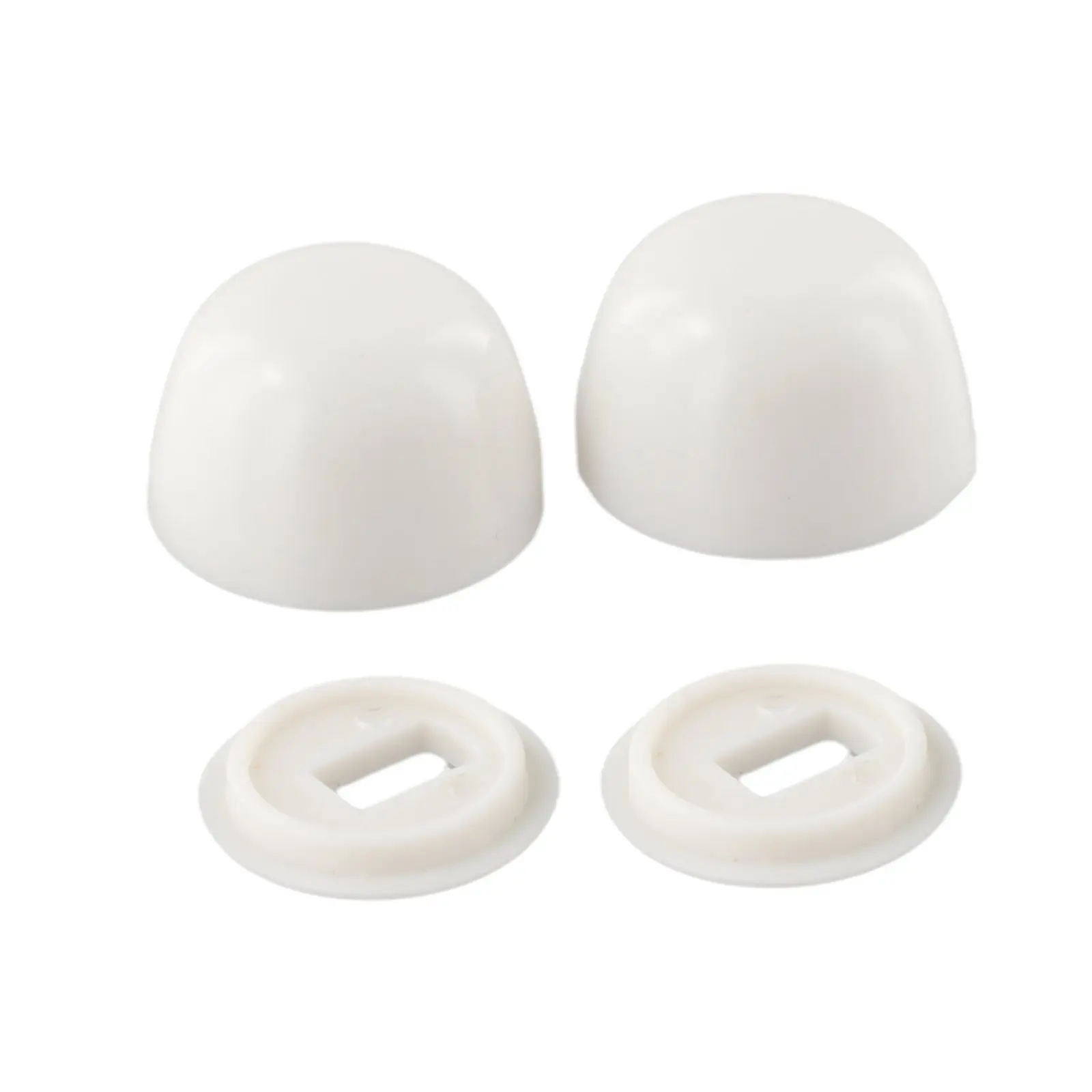 Screw Bolt Cover Stinkpot Toilet Anchor 1.38X1.38X0.79in 100% Brand New 2 Pair Of 3.50X3.50X2.00cm Bolt Cap Cover