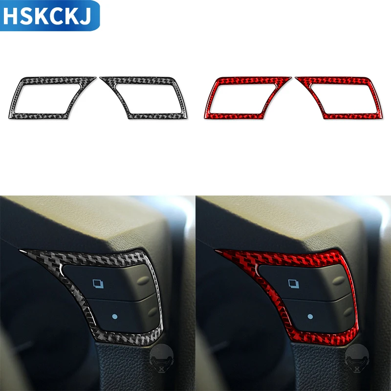 

For Infiniti G37 2010 2011 2012 2013 Carbon Fiber Sticker Buttons On Both Sides Of The Dashboard Interior Car Accessories