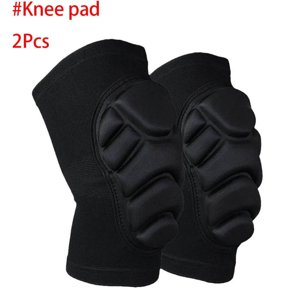 2 Stück professionelle Knie-Ellenbogenschützer für Männer und Frauen, Knie-Ellenbogenbandage mit dickem, stoßdämpfendem Schwamm, Kniestütze und Ellenbogenstütze