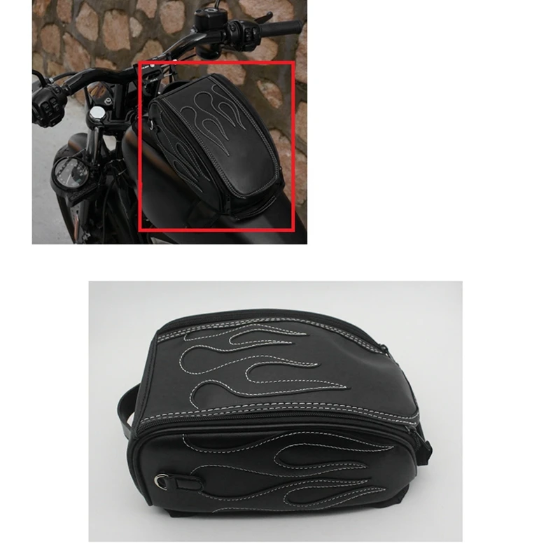 Sac de rangement en cuir PU pour moto, sacoche pour carburant précieux, 883 Cub 500, Benali 502C, 752S