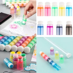 24-40pcs Mini Rainbow Stackable Blender Brushes for Ink Blending Easier Scrapbook Card Making Crafts Soft Bristles Finger Dauber