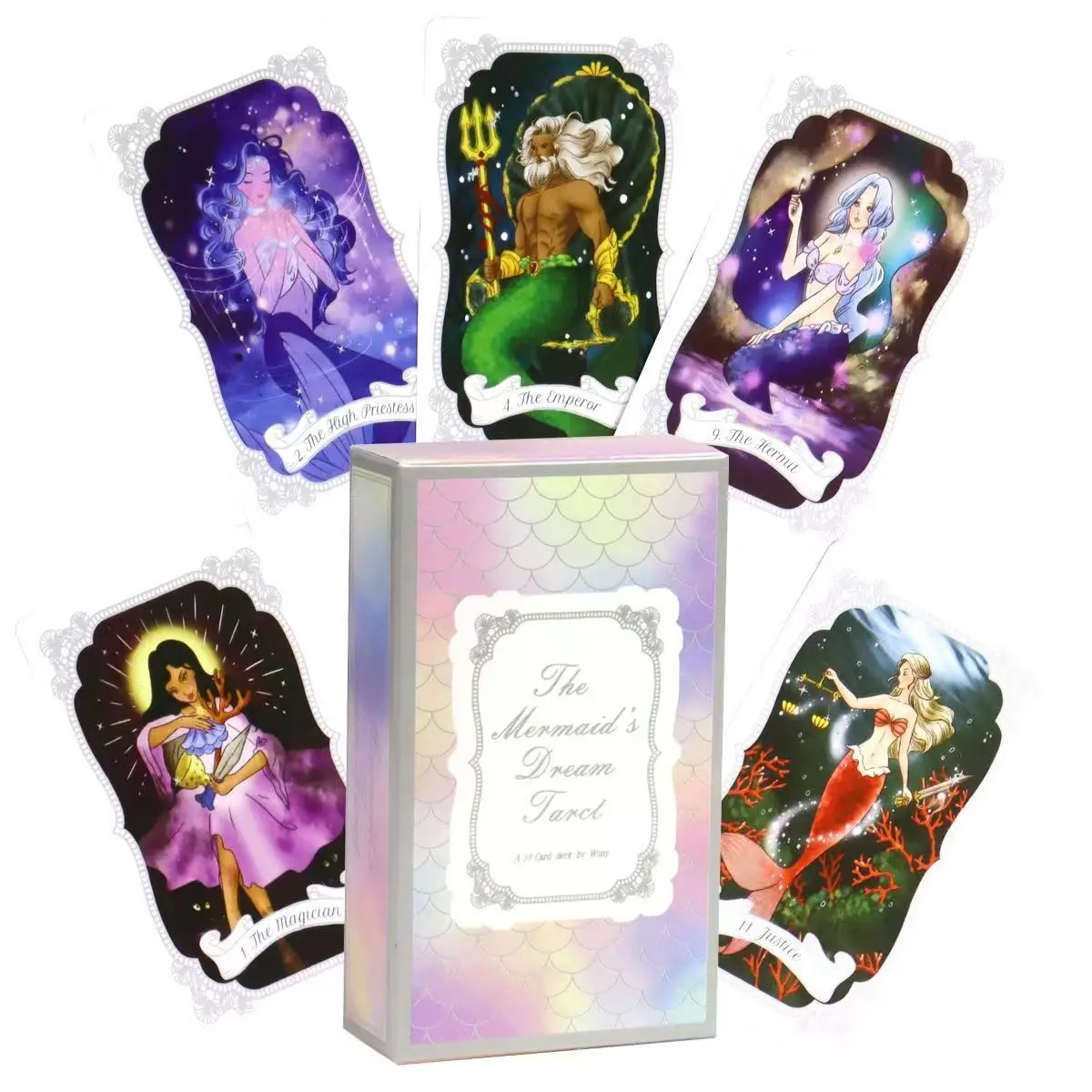 

The Mermaid's Dream Tarot 78 Pcs Beautiful Tarot Cards 10.3*6cm Based on Rider Waite System