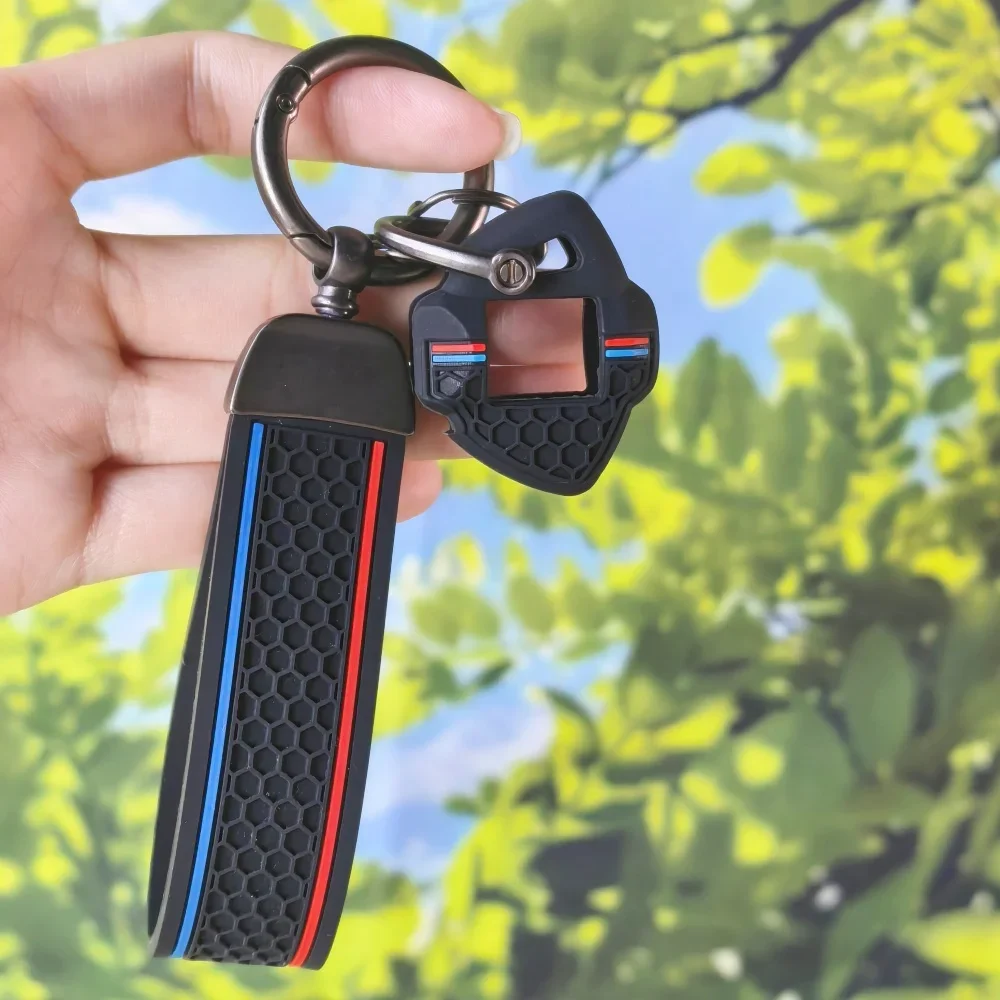Honeycomb Silicone Motorcycle Key Cover With Keychain For Suzuki GSX-S750 GSX-S1000 GSX-S1000GT GSXS750 GSXS1000