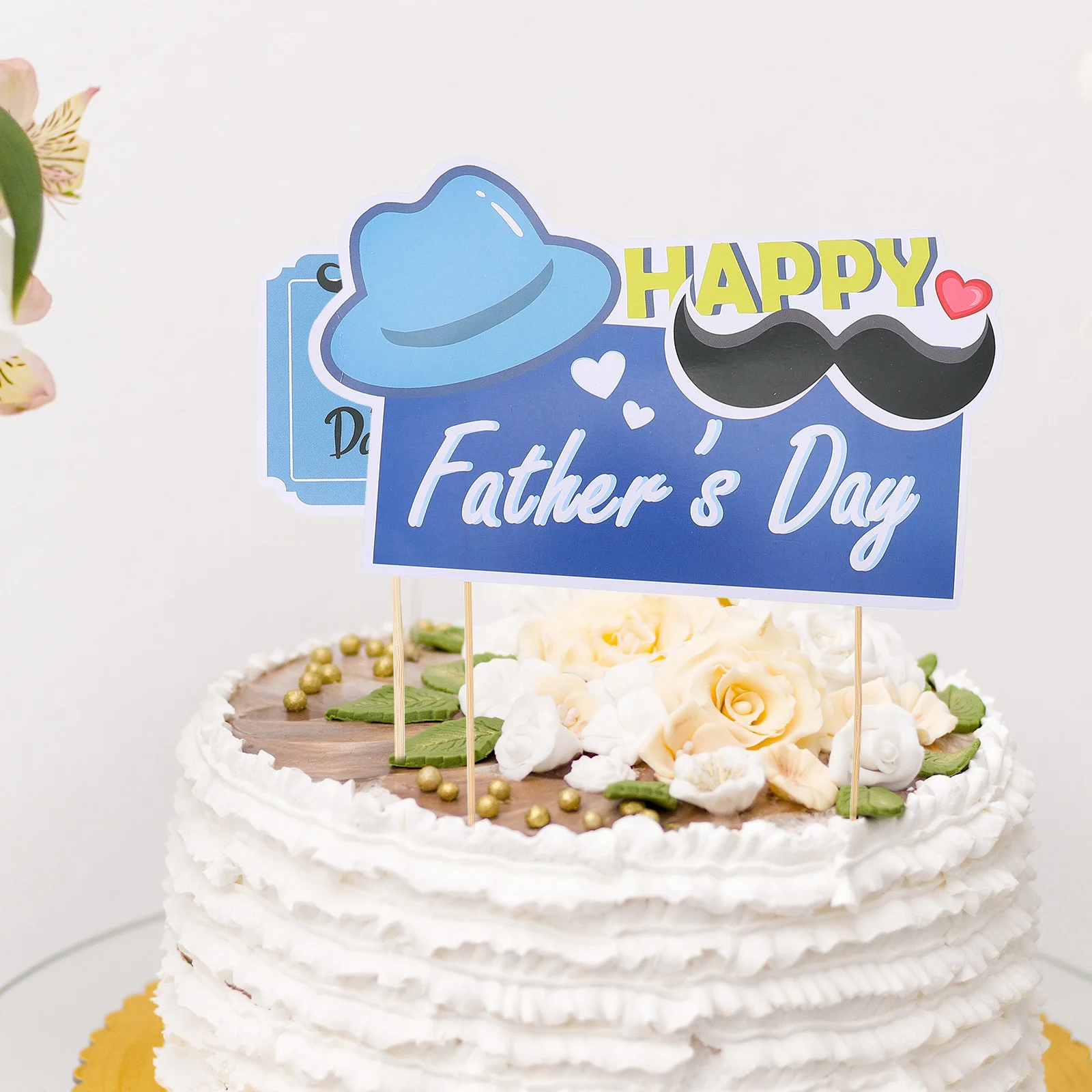 

Father's Day Balloon Banner Set Decorative Hanging Banners Wood Paper Latex Home Window Door Wall