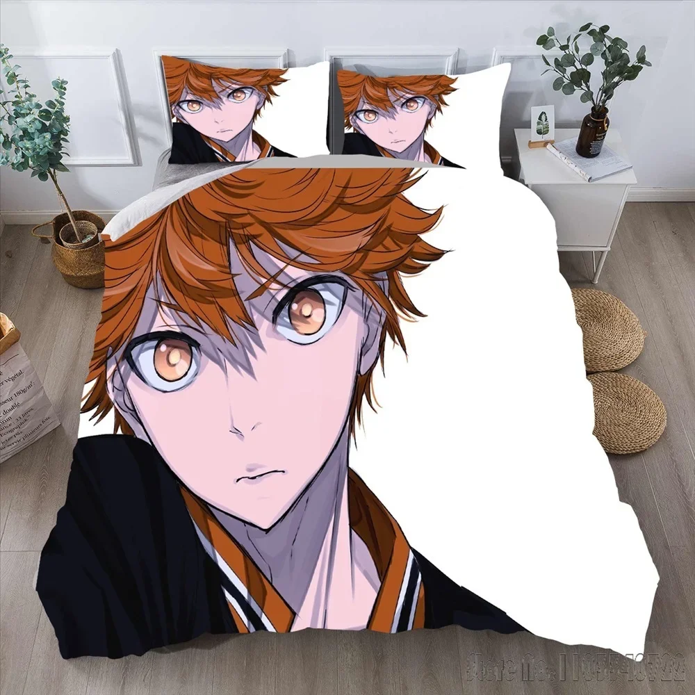 Cartoon 3D Printed Anime Haikyuu Duvet Cover Set HD Comforter Cover for Kids Bedding Sets Bedclothes Bedroom Decor image 2