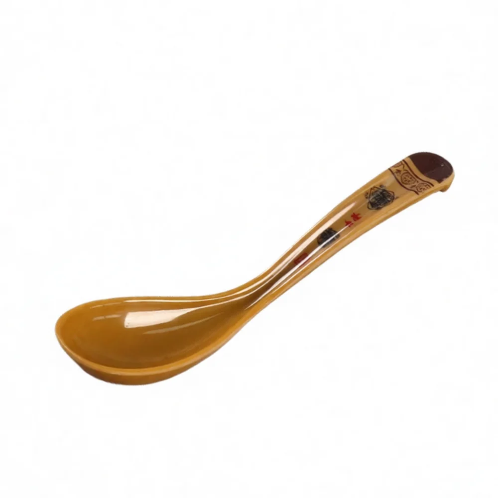Commercial Strength Melamine Ladle Ergonomic Design Heat Resistant Kitchen Utensil Stylish Floral Pattern Soup Spoon