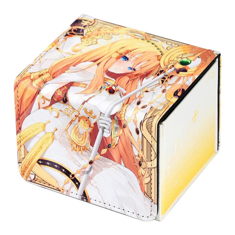 Yu-Gi-Oh! fait maison à faire soi-même Boîte de rangement pour cartes Minerva Lightsworn Maiden Ygo Ritual Beast, boîte de rangement pour cartes en cuir haut de gamme, jouet cadeau