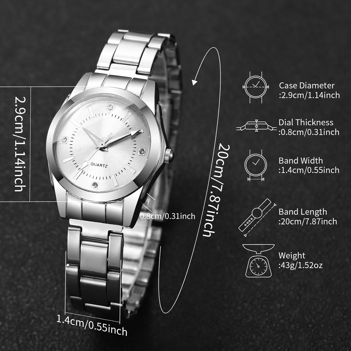Moda strass relógios femininos casuais relógios de pulso de quartzo para senhoras relógio reloj mujer (sem caixa)