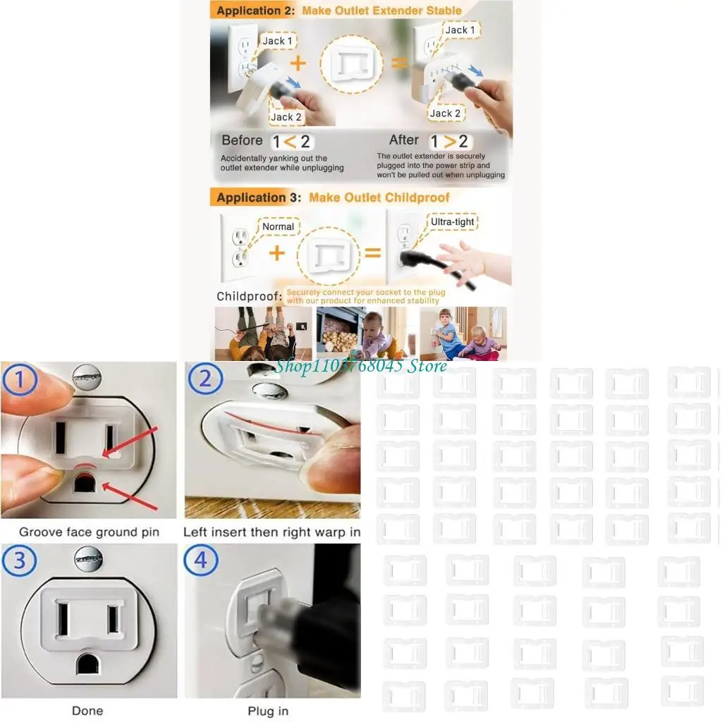 

R53F 50 выходных вставки пластиковых стабилизаторов стабилизируют свободные розетки предотвратить вывод вилок