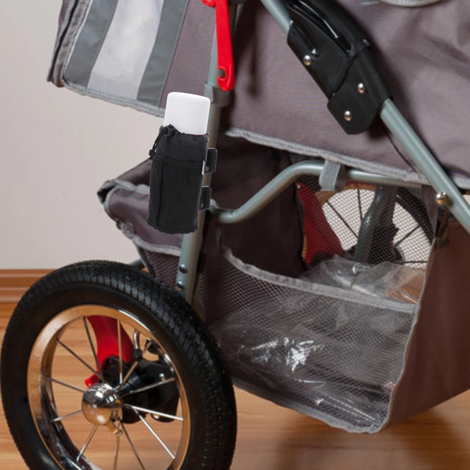 

Baby Stroller Bottle Holder Compatible Most Bottles Cups Water Bottle Cover Wheelchair Bike Scooter Shopping Cart Health Care