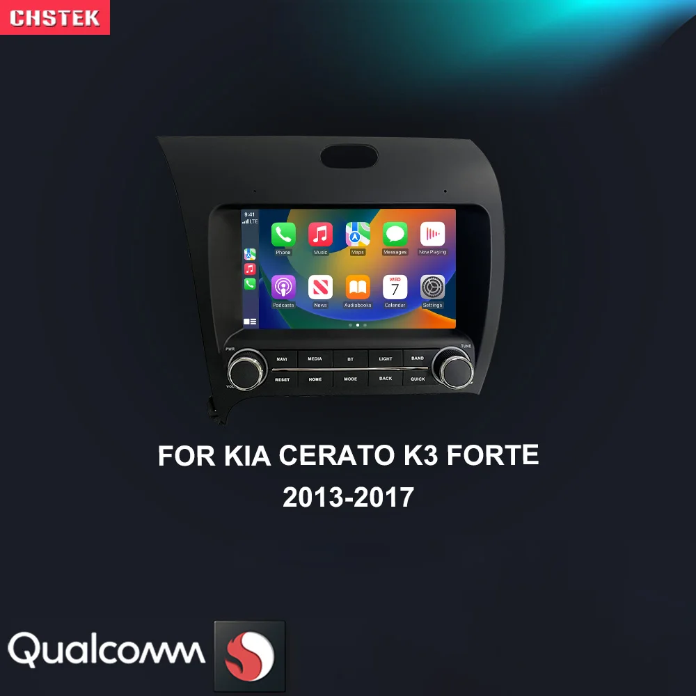 

Автомобильный радиоприемник CHSTEK 8 дюймов Android 13 CarPlay для Kia Cerato Forte 3 K3 YD 2013-2018 с левым рулем, Bluetooth, Wi-Fi, 4G, мультимедийная стереосистема