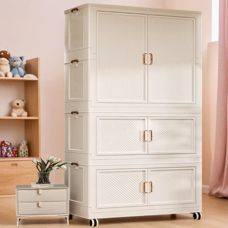 Adult wardrobe storage cabinet, locker, multi-layer clothing finishing cabinet, simple wardrobe storage box
