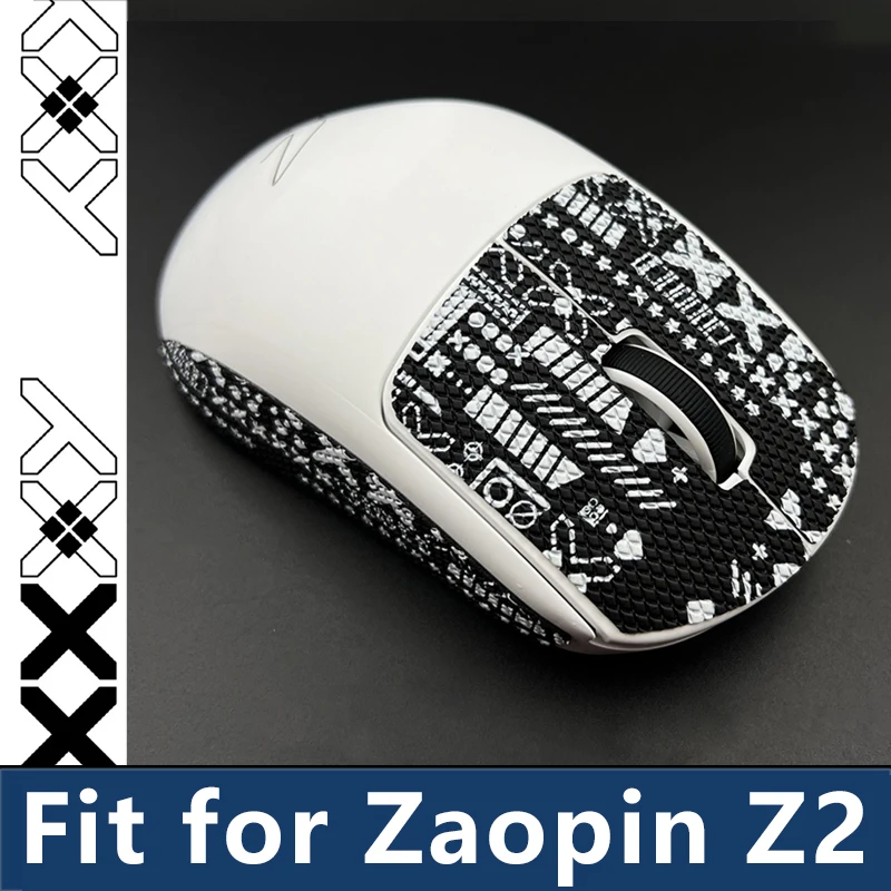 Zaopin Z2 Mouse Grip Stickers  Anti-Slip Sweatproof Durable Rest & Back Cover Easy to install for Gaming Work PC Laptop Decore