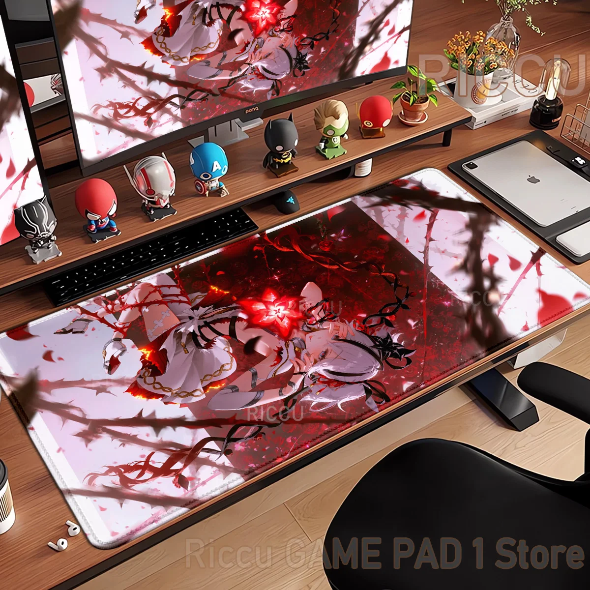 

HD PC Wuthering Waves Camellya Large Mouse pad game player keyboard pad E-Sports office study desk mat floor mat Anime Mouse pad