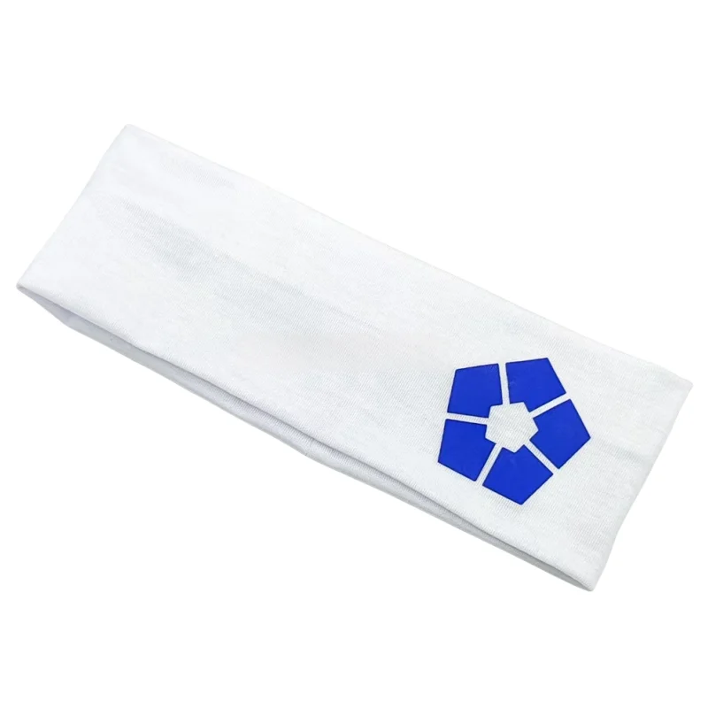 Anime Nanase Nijirou Stirnband, elastisches Fußball-Kopftuch, weiß, Cosplay-Kopfbedeckung, Halloween-Party, Cos-Accessoire