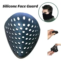 New 3D shaped respirator silicone mask Riding mask has built-in respirator silicone anti-choking support