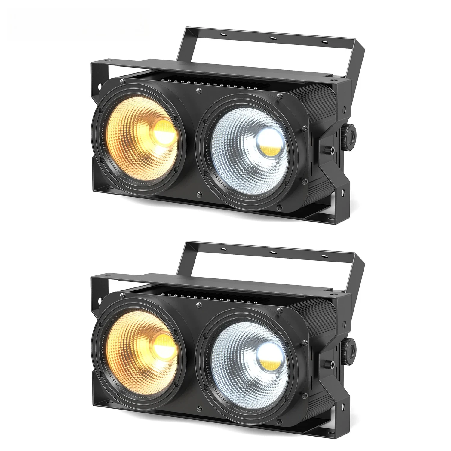 

Профессиональный двухцветный COB светильник для аудитории, 2 шт., заполняющий свет, сценический эффект, освещение для DJ, дискотеки, вечеринки, бара, свадьбы