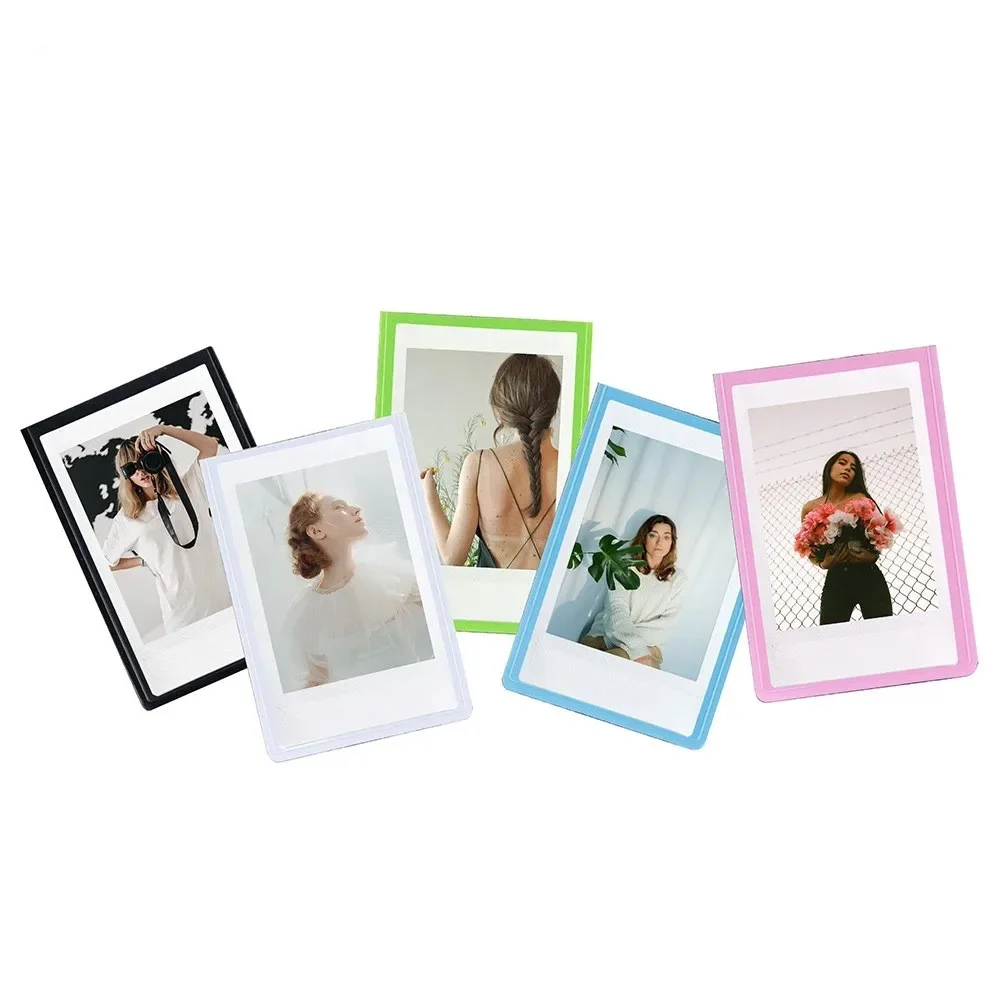 5 Colors Set Mini 3-Inch Photo Frame Magnetic Suction Creative Refrigerator Sticker For Fujifilm Instax Mini 12/99/7+/40/SE/Evo