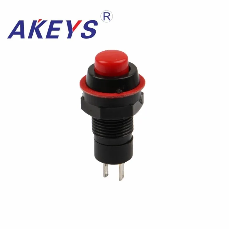 10PCS Ps-217 13mm Half thread Reset button switch 8mm dome flat head torch switch ps-32