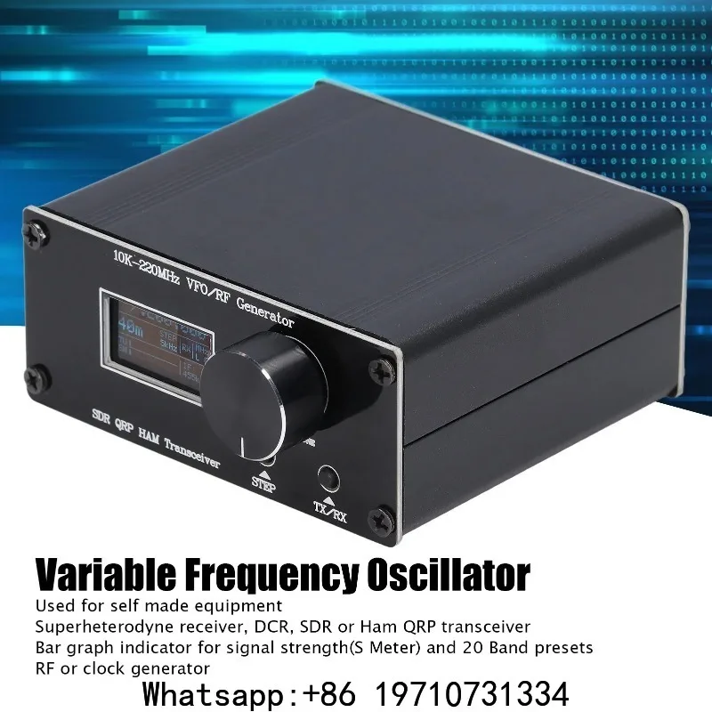 10K‑220MHz Transceiver Variable Frequency Oscillator  QRP HF Transceiver HAM Variable Frequency Oscillator VFO RF Generator Tool