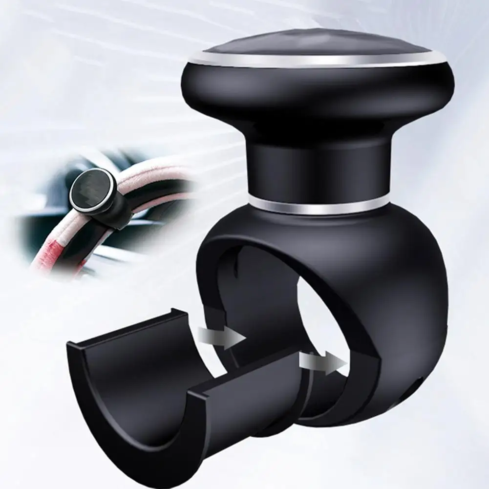 Araba Direksiyon Topuzu Spinner 360 Derece Dönme Direksiyon Yardım Topu 7*5*5 cm Araba Direksiyon Yardım Topu + 1 * Anahtar