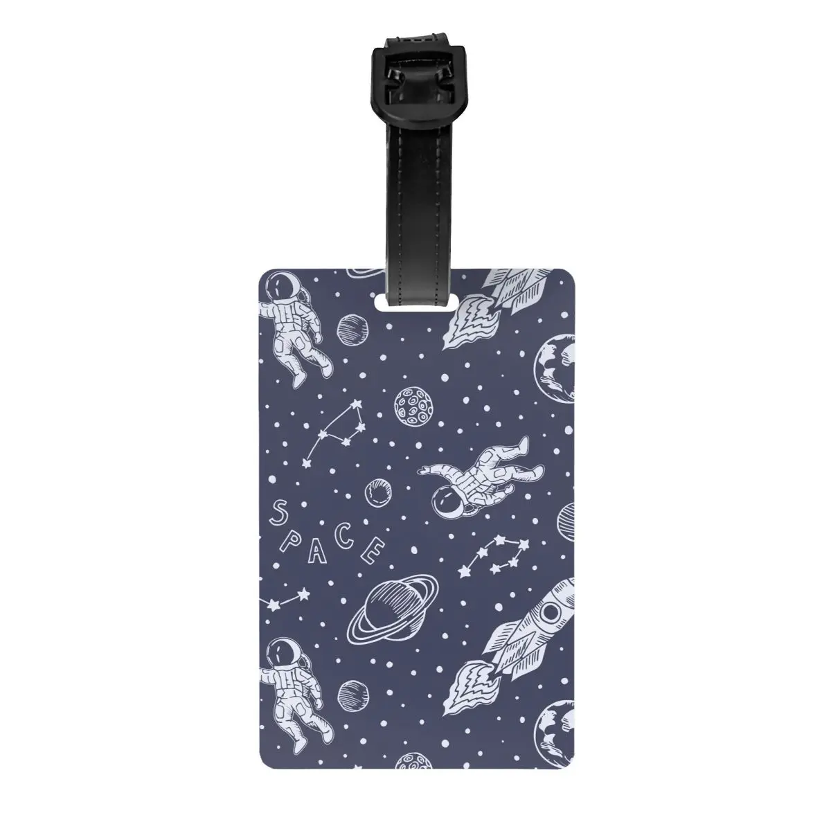 Aangepaste ruimte en astronaut bagagelabel Aangepaste bagagelabels Privacy Cover ID-label