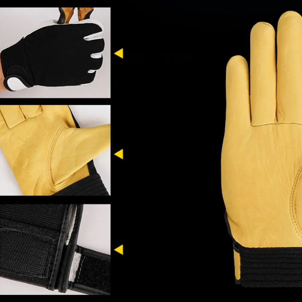 Practical Thickened Labor Insurance Gloves Flex Grip Comfortable Protective Gloves Wear-Resistant Safety Gloves Sport Driver