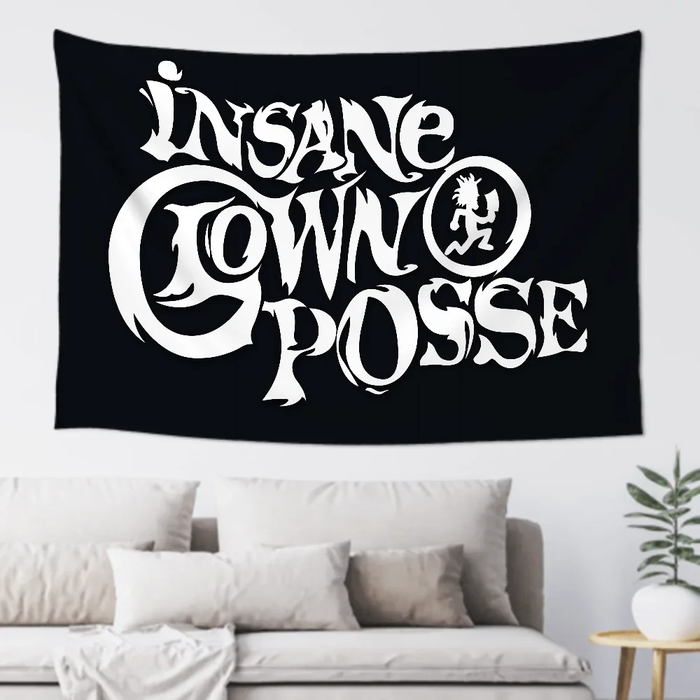 1pc Insane Clown Posse Flag Banners Four Hole Flag Polyester Outdoor Decor Room Aesthetic