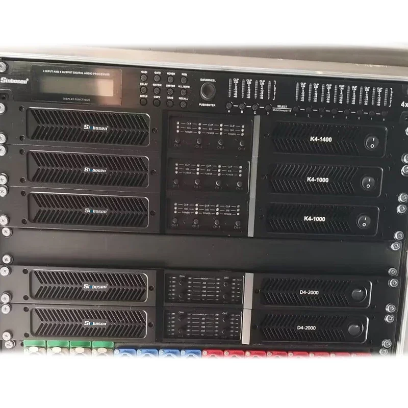 TLF Sinbosen K41000 1000 Watt Rms 8Ohms Amplificador De Potencia De 4 Canales Professional Audio Amplifier