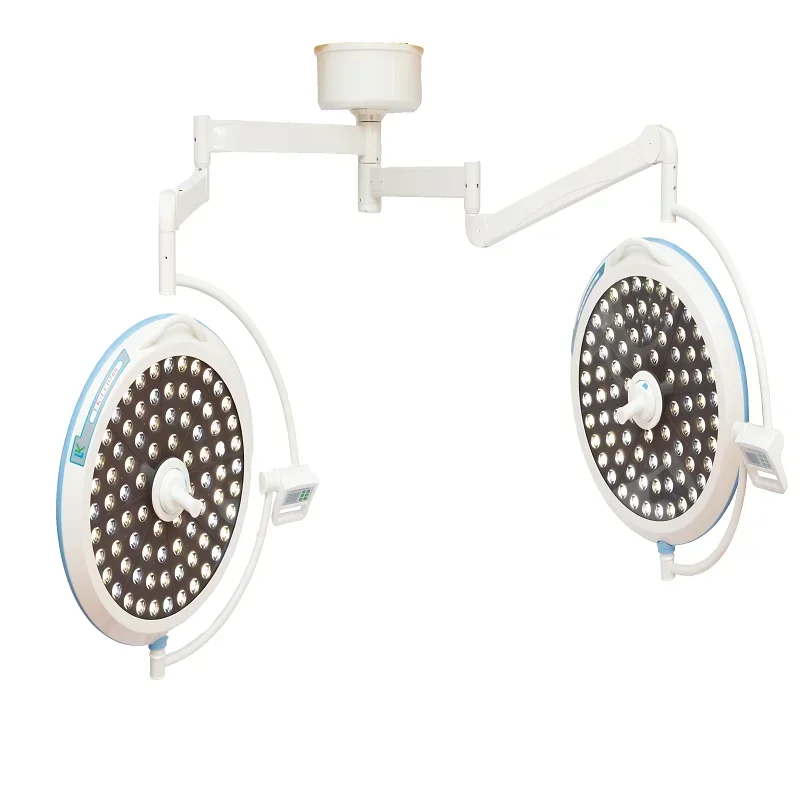 Double Head Classic LED Operating Light Shadowless Ceiling Lamp For OT Operations Electric Power Source