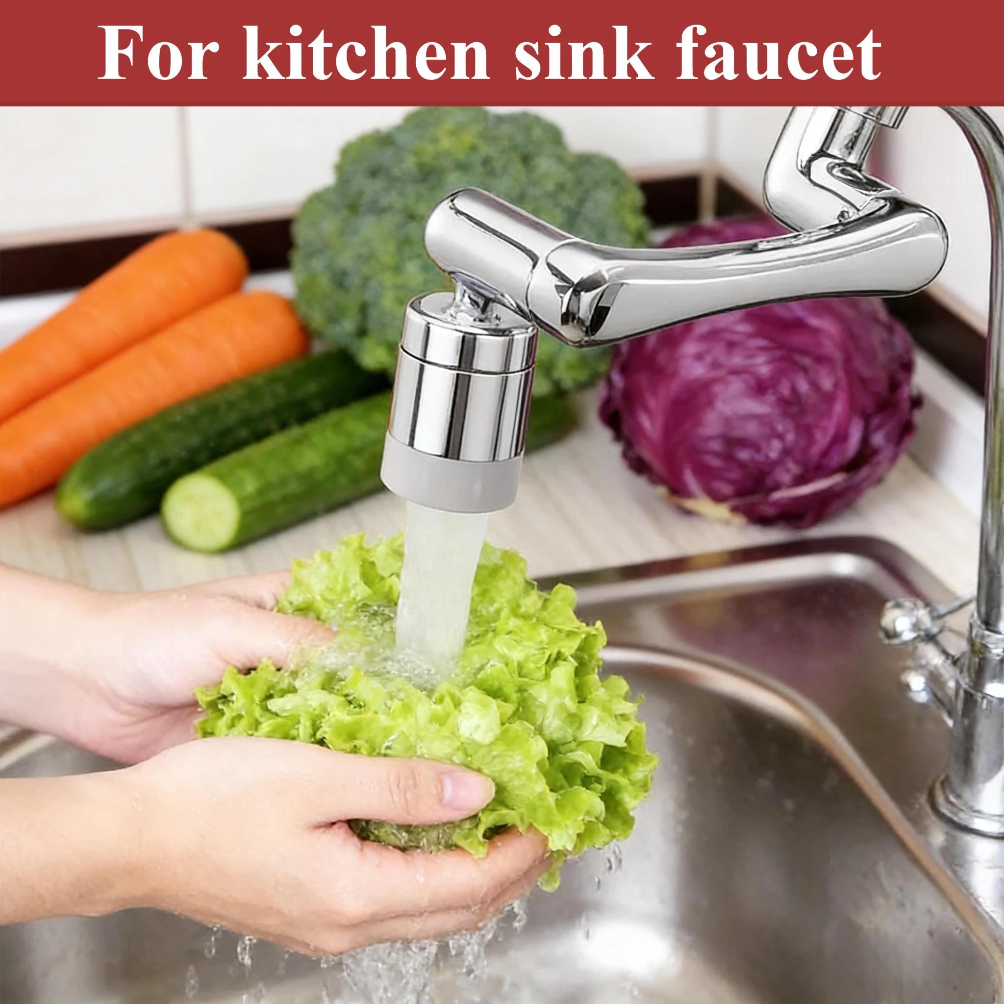 عالمي 1080 ° قطب تمديد صنبور مهوية 2 صنابير المياه فوهة الفوار للمطبخ بالوعة الحنفية موسع رأس البخاخ