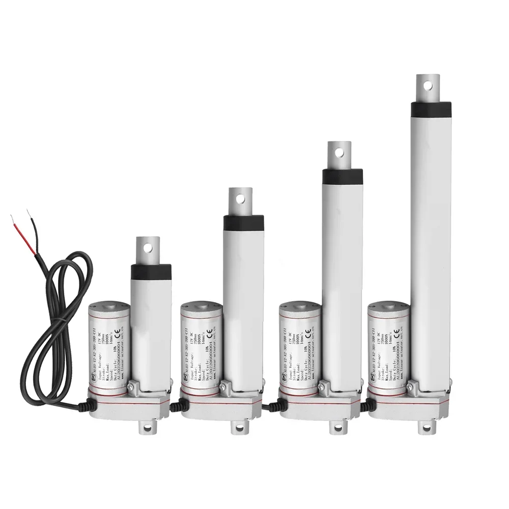750N DC12V Linear Actuator 750N 100mm 200MM Stroke Linear Drive Electric Motor Controller For Auto Car RV Electric Door Opener