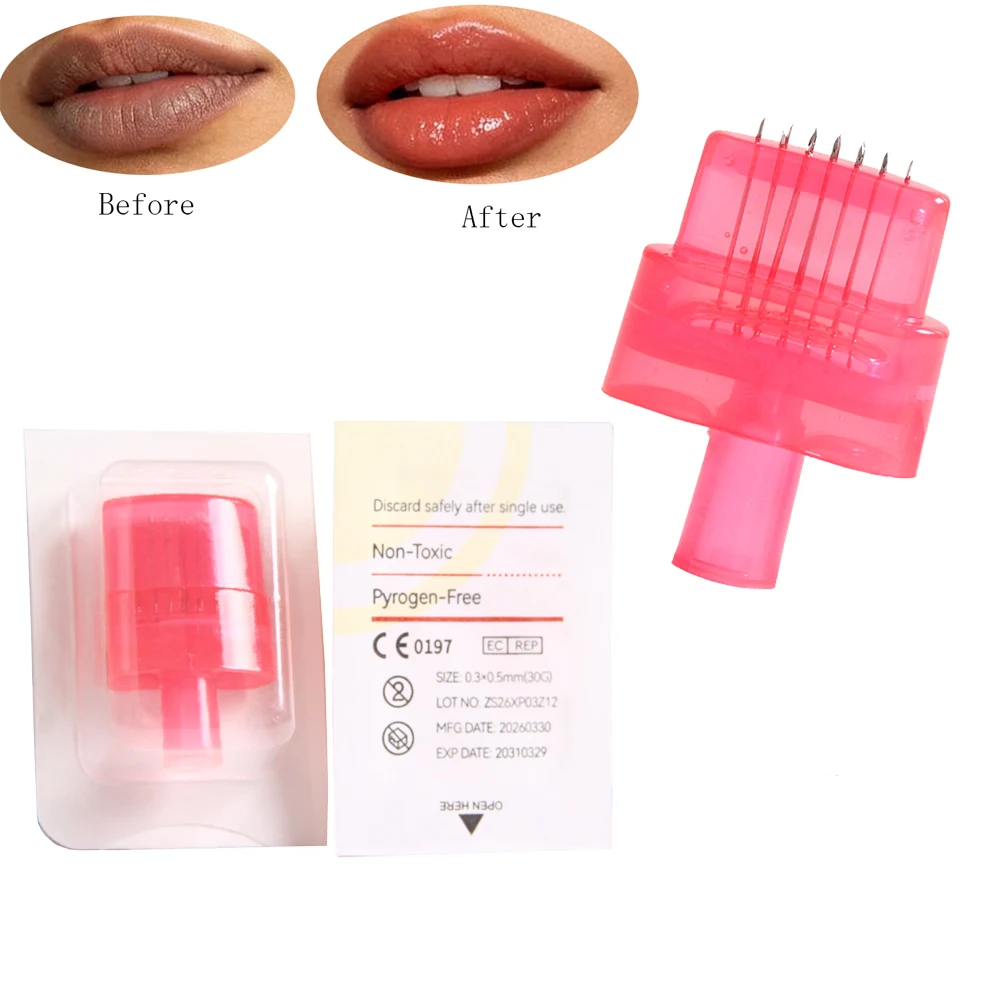 5/10/20pcs MULTI 12PIN Lip infusion Needle Cartridge Tattoo Needle Lip Booster Nano for Lip Moisture Needle Meso Pro