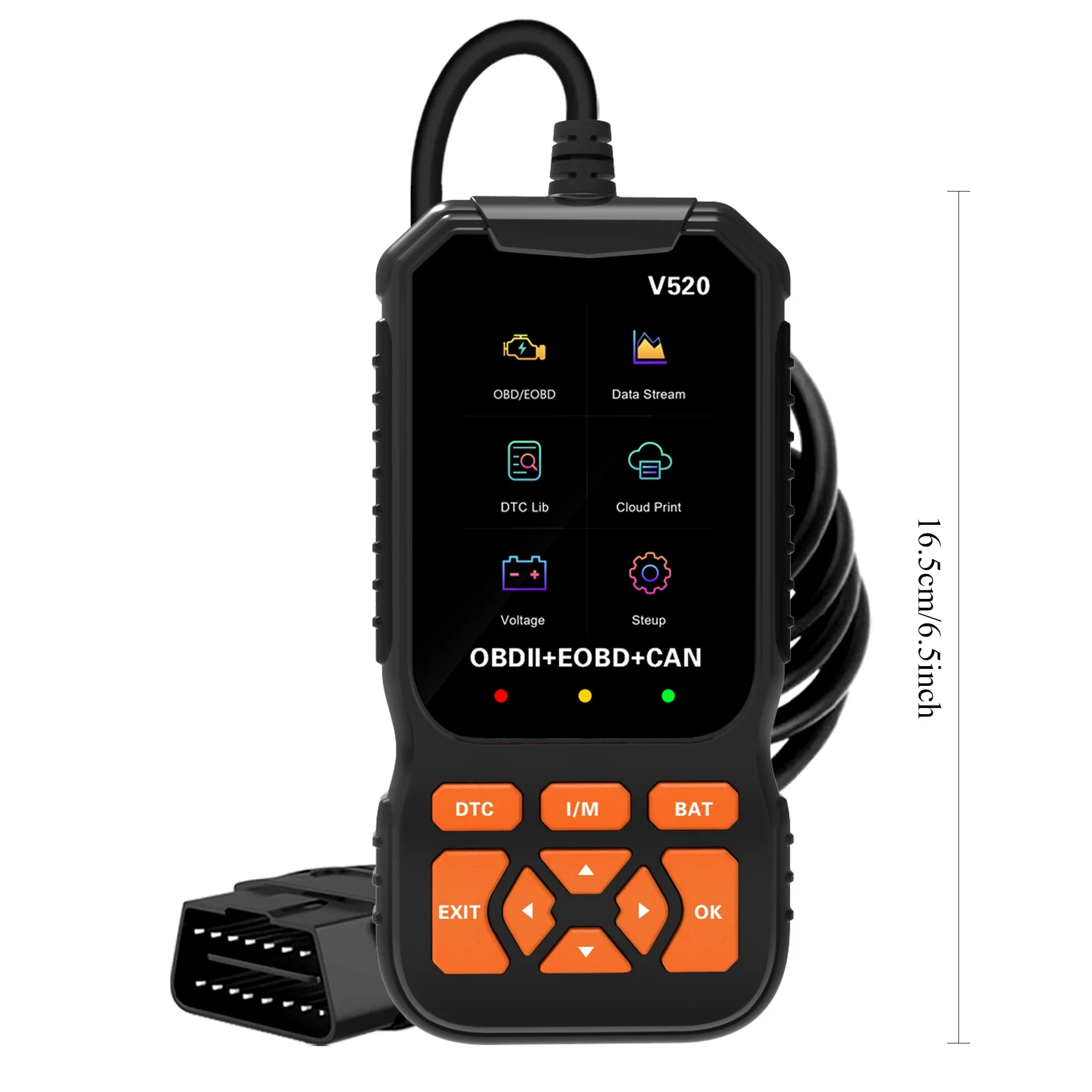 Professional OBD2 Scanner Diagnostic Tool, Enhanced Check Engine Code Reader with Reset OBDII/EOBD Car Diagnostic Scan Tools