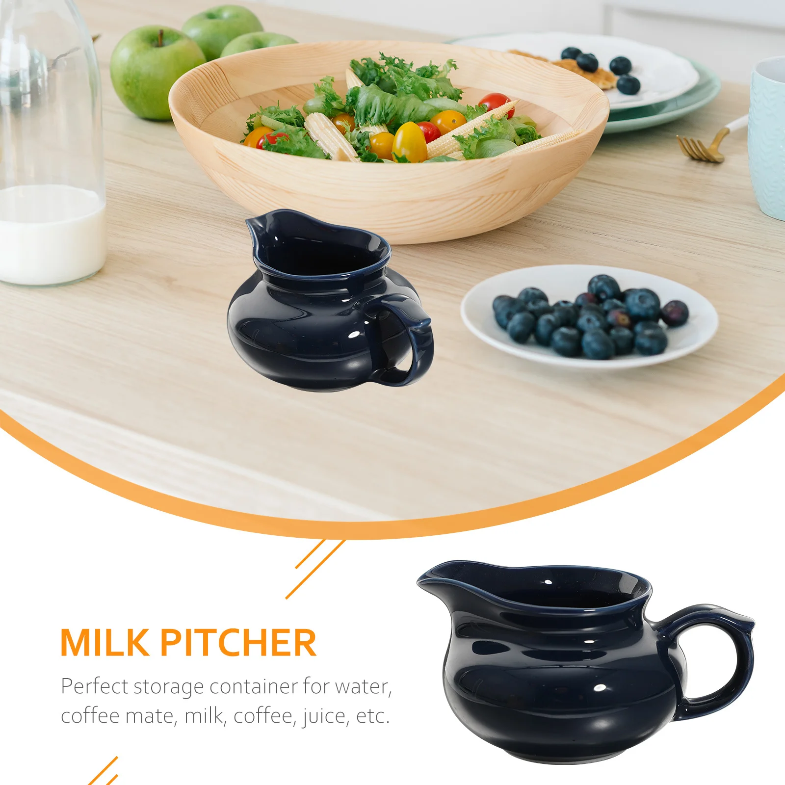 

Multi-Function Ceramic Soy Sauce Cup Handle Household Gravy Bowl Sauce Container Decorative Condiment Boat