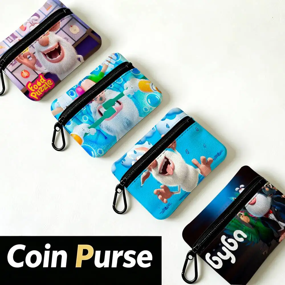 B-Booba Playful-Bright Waterproof Oxford Cloth Zipper Wallet Portable Hanging Small Coin Purse For Travel