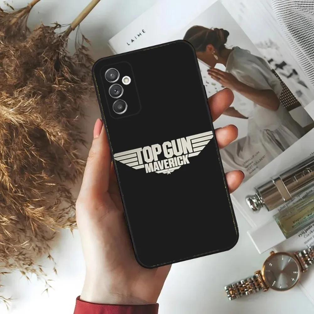 T-Top Movie G-Gun M-Maverick Phone Case For Samsung S24,23,22,30,21,10,9,Ultra,Plus,Lite,FE,5G Black Soft Case