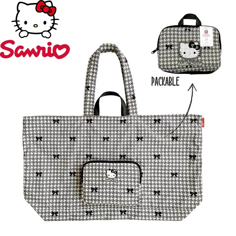  Hello Kitty New Portable Cosmetic Bag Foldable Hand-held Travel Bag Large-capacity Waterproof Travel Storage Luggage Bag