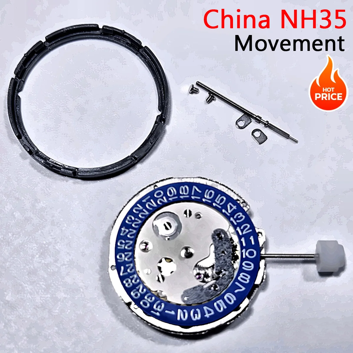 China NH35 Movement Can Replace The Japanese NH35 Movement Date At 3 6 o'clock Calendar High Accuracy Automatic Mechanical NH35A