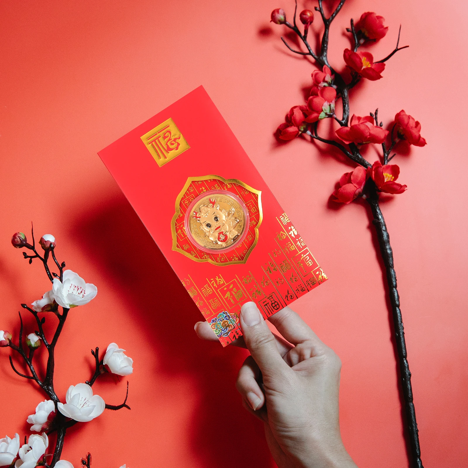 

5pcs Year Red Envelopes Lucky Colored Chinese New Year Gift Spring Red Envelopes Festival Paper Packets Prosperous