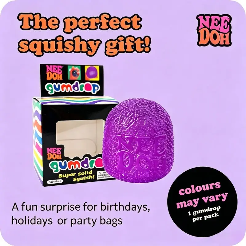 Hot Schylling Nee Doh Gumdrop Soft Sensory Fidget Ball Stress Relief Squeeze Toy Blind Box Assorted Color For Kids Adults