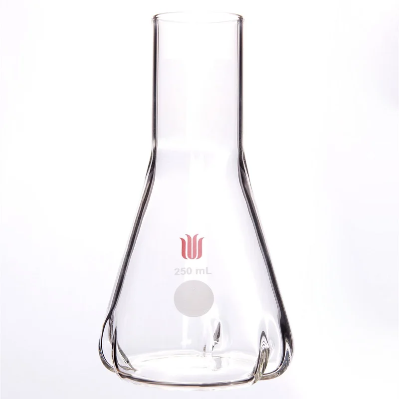 synthware garrafa triangular de parede pesada frasco conico largura do gargalo 26 mm 38 mm erlenmeyer shaker f66 01