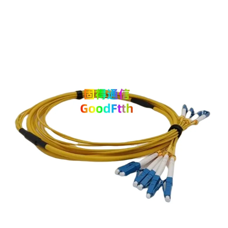6 Core Fiber Patch Cord Lead LC-LC UPC SM 6Core Breakout Bundle Cable Jumper Patchcord GoodFtth