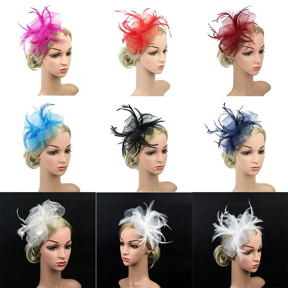 Hair Accessories Large Feather Royal Ascot Aliceband Ladies Day Races Fascinator Headband