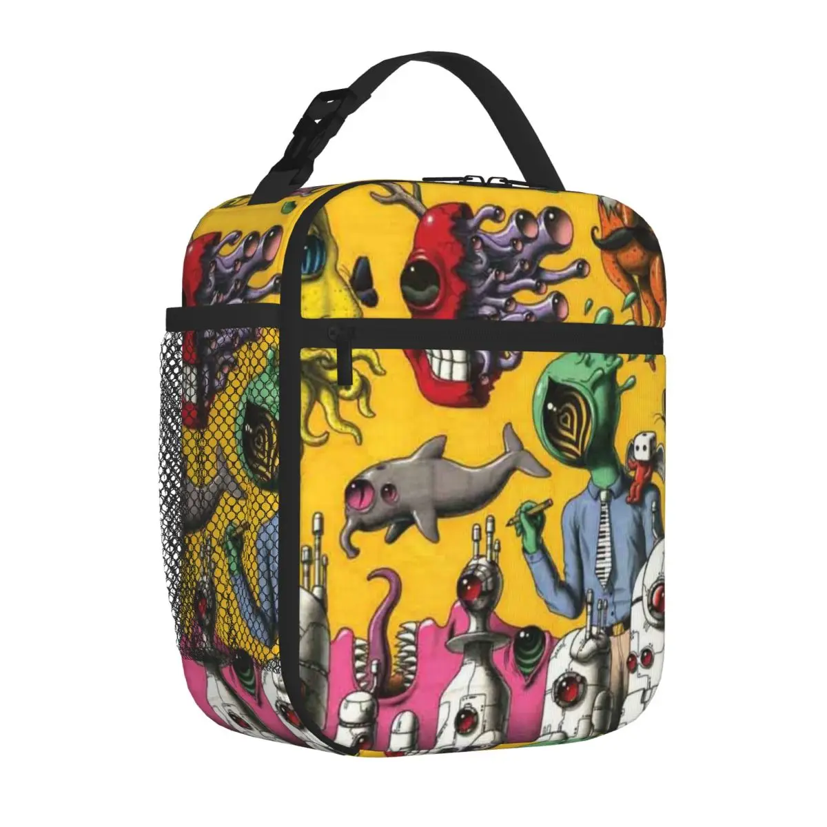 Bestselling Psychedelic Rock Poster Minimal Chic Reusable Lunch Bag Home To Go Travel Lunch Bag