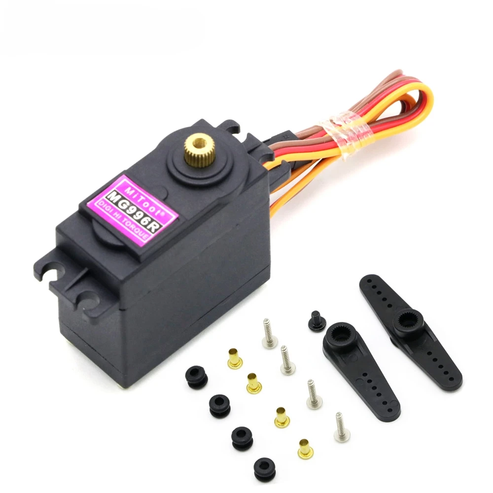 1/4PCS MG996R 180°/360° Optional Metal Gears Digital RC Servo Motor High Torque for Rc Airplane Helicopter Car Boat