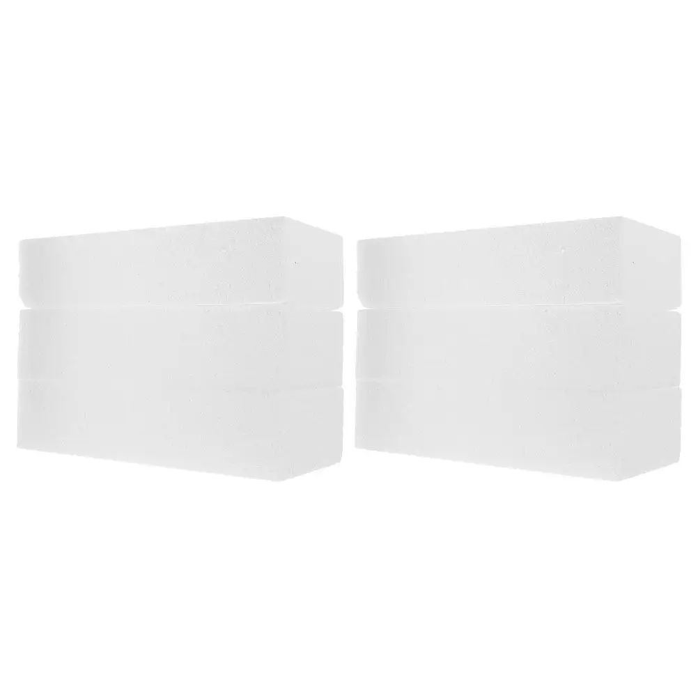 6 pièces de gâteaux en mousse, gâteaux d'entraînement vierges pour l'apprentissage des techniques de décoration, modèles de décoration de gâteaux réutilisables, blocs en mousse, bricolage.