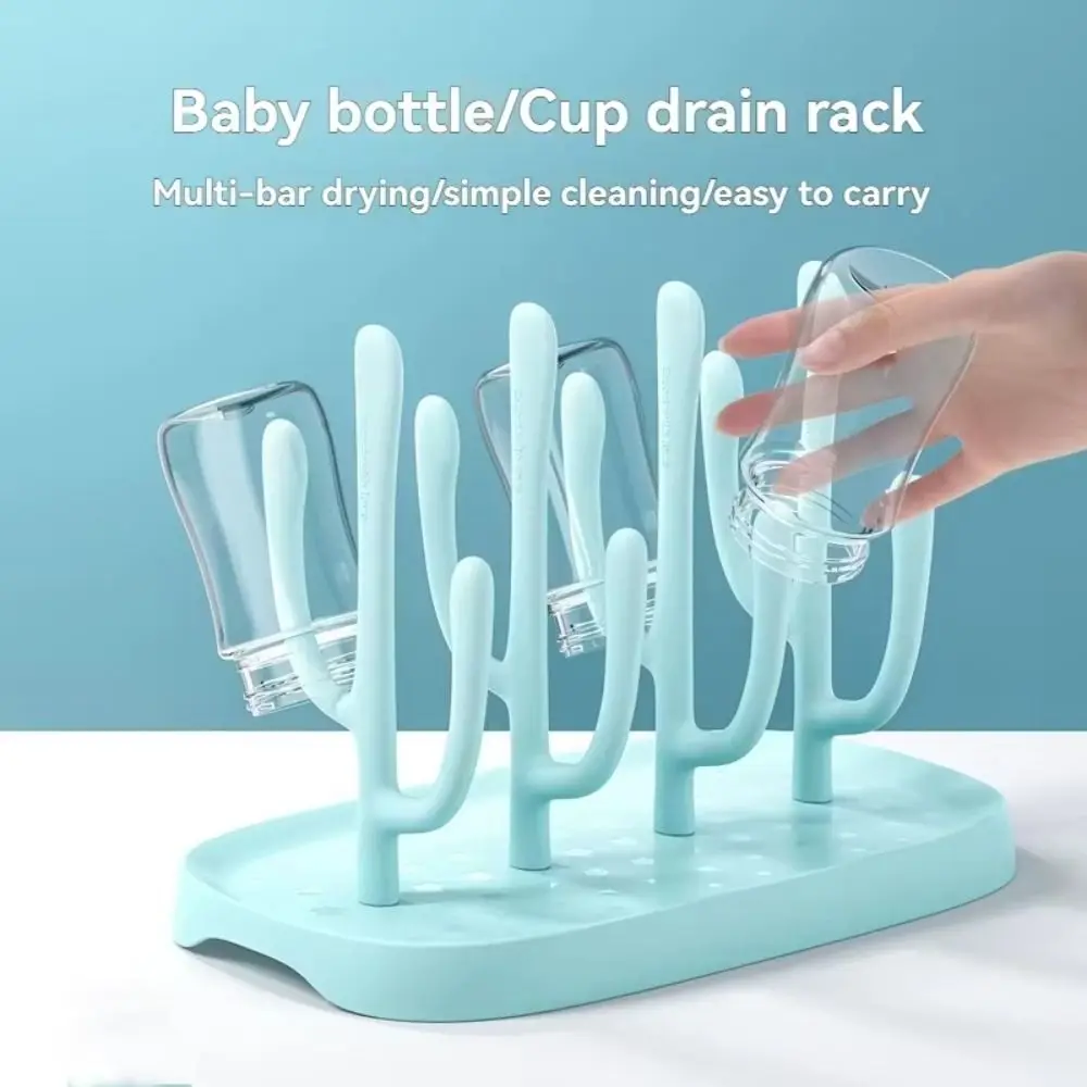High Quality Feeding Bottle Drain Rack Detachable Space-saving Portable Baby Bottle Holder Convenient Quick Draining