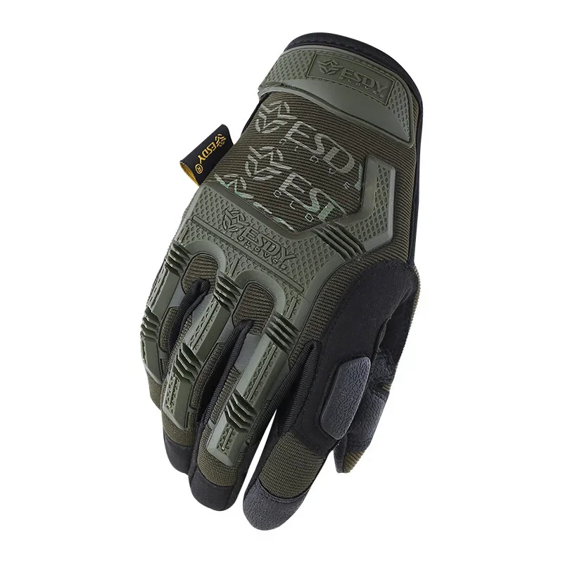 Outdoor Hard Knuckle Protection Tactical Gloves Climbing Hunting Hiking  Glove Sports Riding Shooting Full Finger Glove