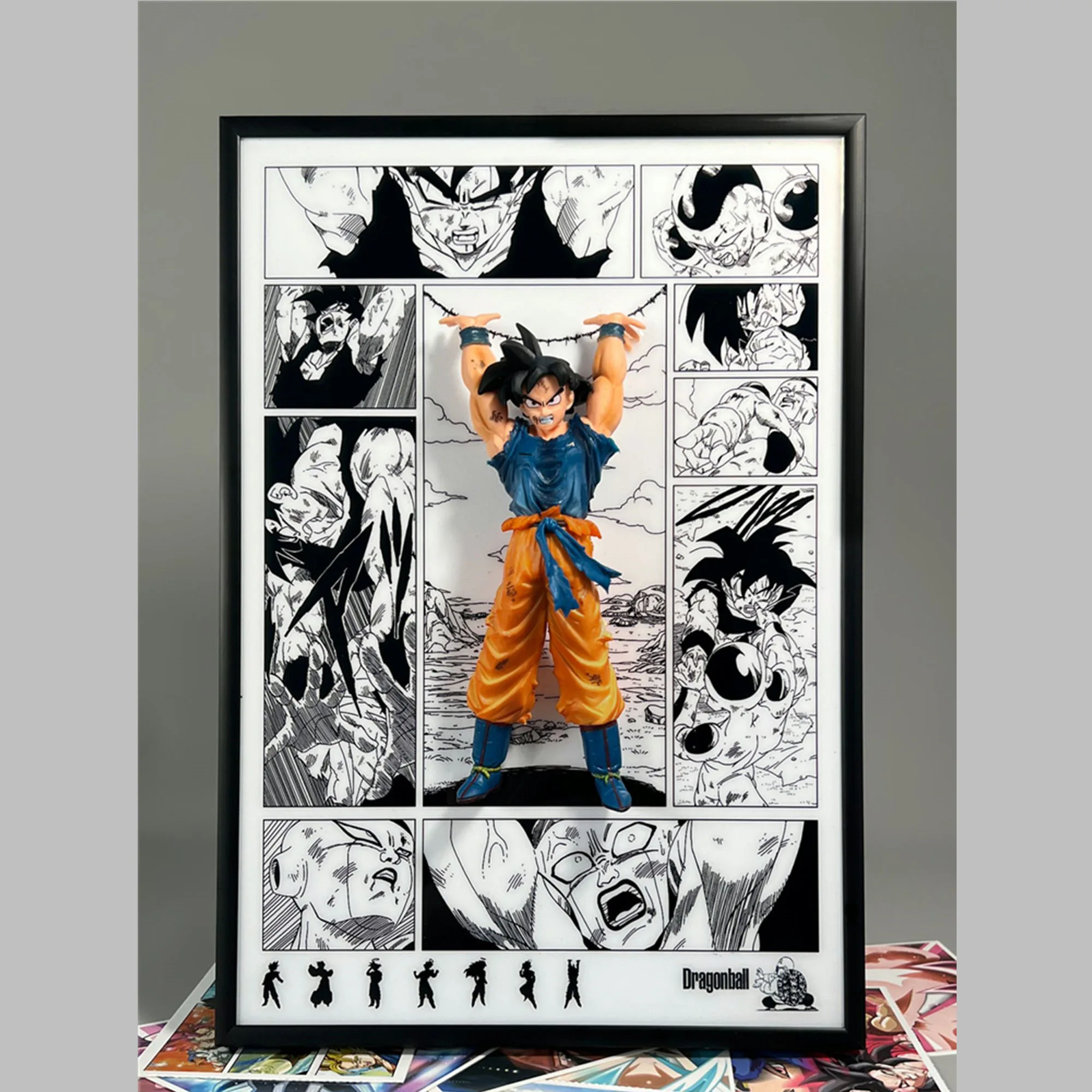 

Anime Dragon Ball Goku Action Figures Wall painting Picture Newspaper Paintings Poster HD Prints Wall Art Modular Living Room